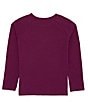 Color:Dark Purple - Image 2 - Wrangler® Big Girls 8-18 Long Sleeve Cowgirl/Moon T-Shirt
