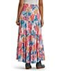 Wrangler® Cactus Printed Coordinating Tiered Pull-On Maxi Skirt - Image 2