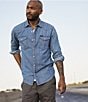 Color:Mid Tint - Image 5 - Wrangler® Regular Fit Western Denim Shirt