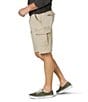 Color:Twill - Image 3 - Flex Twill Relaxed Fit Cargo 10.5#double; Inseam Shorts