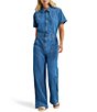 Wrangler Garage Point Collar Short Sleeve Denim Coverall - Image 1