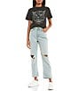 Color:Montana Sky - Image 3 - Wrangler® High Rise Rodeo Straight Crop Jeans