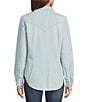 Wrangler Iconic Western Snap Denim Shirt - Image 2