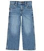 Color:Andalusian - Image 1 - Wrangler® LIttle Boys 2T-7 Relaxed Fit Bootcut Denim Jeans