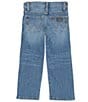 Color:Andalusian - Image 2 - Wrangler® LIttle Boys 2T-7 Relaxed Fit Bootcut Denim Jeans