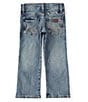 Color:Greely - Image 2 - Wrangler® Little Boys 2T-7 Retro® Relaxed Fit Bootcut Denim Jeans