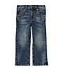 Color:Bozeman - Image 1 - Wrangler® Little Boys 2T-7 Retro® Slim-Fit Straight Leg Denim Jeans
