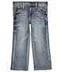 Color:Greeley - Image 1 - Wrangler® Little Boys 2T-7 Slim Fit Bootcut Denim Jeans