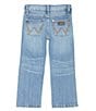 Color:Applewood - Image 2 - Wrangler® Little Boys 2T-7 Slim Fit Straight Leg Denim Jeans