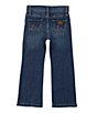 Color:Medium Blue - Image 2 - Wrangler® Little Girls 2T-4T Western Skinny Jeans