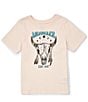 Color:Rose Water Heather - Image 1 - Wrangler® Little Girls 4-7 Short Sleeve Longhorn Head T-Shirt