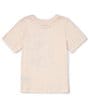 Color:Rose Water Heather - Image 2 - Wrangler® Little Girls 4-7 Short Sleeve Longhorn Head T-Shirt