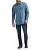 Wrangler® Long Sleeve Denim Western Shirt - Image 3