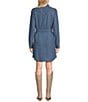 Wrangler Wrangler® Long Sleeve Denim Western Shirtdress, Color:Blue - Image 2