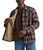 Wrangler Long Sleeve Plaid Flannel Sherpa Lined Shirt Jacket - Image 1