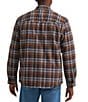 Wrangler Long Sleeve Plaid Flannel Sherpa Lined Shirt Jacket - Image 2