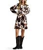 Wrangler Long Sleeve Smocked Mini Dress - Image 3
