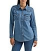 Wrangler® Long Sleeve Snap Front Western Shirt - Image 1