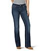 Color:Dark Blue - Image 1 - Wrangler® Mae Mid Rise Bootcut Jeans