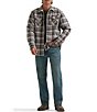 Wrangler Plaid Flannel Shirt Jacket - Image 3