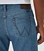 Color:Naval - Image 4 - Wrangler® Regular Fit Straight Leg Stretch Denim Jeans