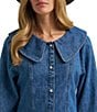Wrangler® Retro® Collar Long Sleeve Denim Dress - Image 3