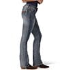 Color:Medium Blue - Image 3 - Wrangler® Retro Sadie Low Rise Stitch Pocket Bootcut Jeans