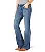 Color:Tiffany - Image 1 - Wrangler® Retro Sadie Low Rise Back Stitch Pocket Bootcut Jeans
