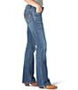 Color:Tiffany - Image 3 - Wrangler® Retro Sadie Low Rise Back Stitch Pocket Bootcut Jeans