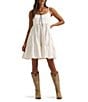 Wrangler® Retro® Sleeveless Tiered Mini Dress - Image 1
