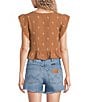 Wrangler Short Flutter Sleeve Blouse - Image 2