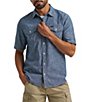 Wrangler Short Sleeve Denim Chambray Shirt - Image 1