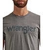 Color:Pewter - Image 3 - Wrangler® Short Sleeve Logo T-Shirt
