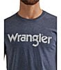 Color:Navy - Image 3 - Wrangler® Short Sleeve Logo T-Shirt