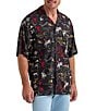Wrangler Short Sleeve Printed Coconut Cowboy Button Front Shirt - Image 1