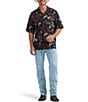Wrangler Short Sleeve Printed Coconut Cowboy Button Front Shirt - Image 3
