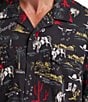 Wrangler Short Sleeve Printed Coconut Cowboy Button Front Shirt - Image 4