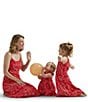 Color:Red - Image 3 - Wrangler® Sleeveless Mom N Me Printed Long Dress