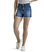 Color:Samantha - Image 1 - Wrangler® Western Mid Rise Frayed Hem Shorts