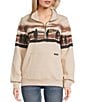 Wrangler Wrangler® Western Quarter Zip Pullover, Color:Grey - Image 1