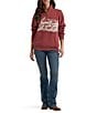 Wrangler Wild West Mock-Neck Quarter-Zip Sweatshirt - Image 3