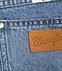 Color:Shallows - Image 6 - Worldwide Denim Mid Rise Frayed Hem Wide Leg Jeans
