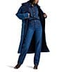 Wrangler Wrange Collared Long Sleeve Sherpa-Lined Denim Coat, Color:Sparkle Blue - Image 1