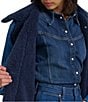 Wrangler Wrange Collared Long Sleeve Sherpa-Lined Denim Coat, Color:Sparkle Blue - Image 4