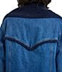 Wrangler Wrange Collared Long Sleeve Sherpa-Lined Denim Coat, Color:Sparkle Blue - Image 6