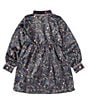 Color:Black - Image 2 - Wrangler®Big Girls 8-18 Long Sleeve Printed Satin Shirtdress