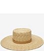 Color:Natural - Image 2 - Beverly Straw Boater Hat