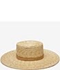 Color:Natural - Image 3 - Beverly Straw Boater Hat