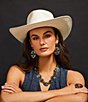 Wyeth Chaun Straw Panama Hat, Color:Ivory - Image 3