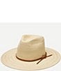 Color:Natural - Image 1 - Frankie Straw Panama Hat